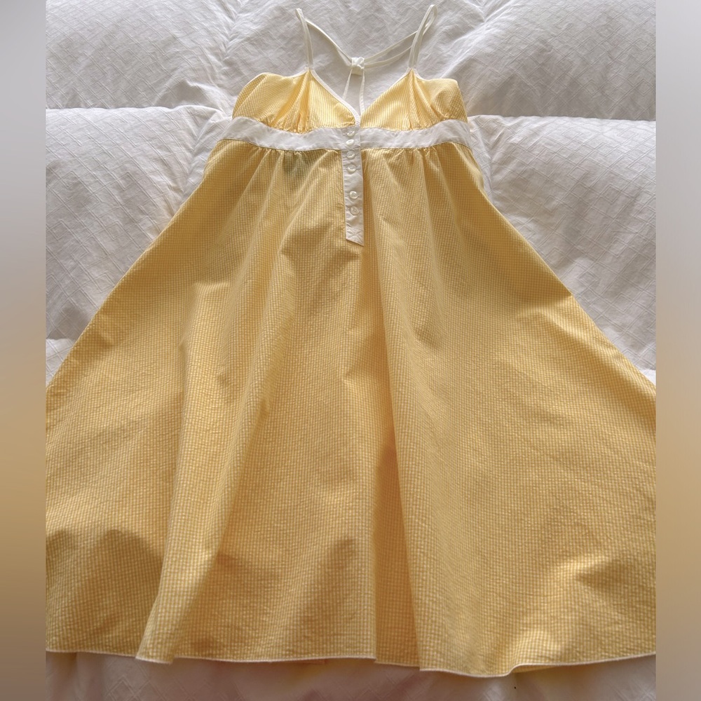 Vintage Gant *worn once* Yellow & White Mini-Check Sundress